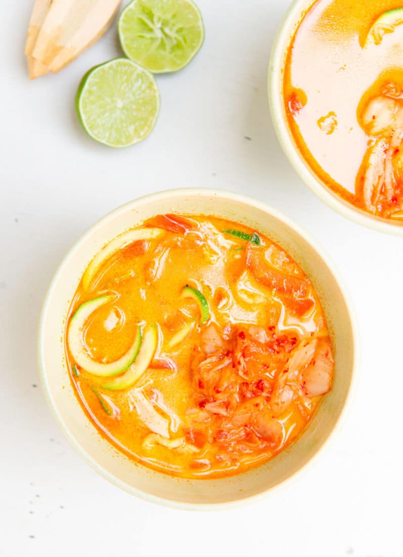 Thai Chicken Zoodle Soup