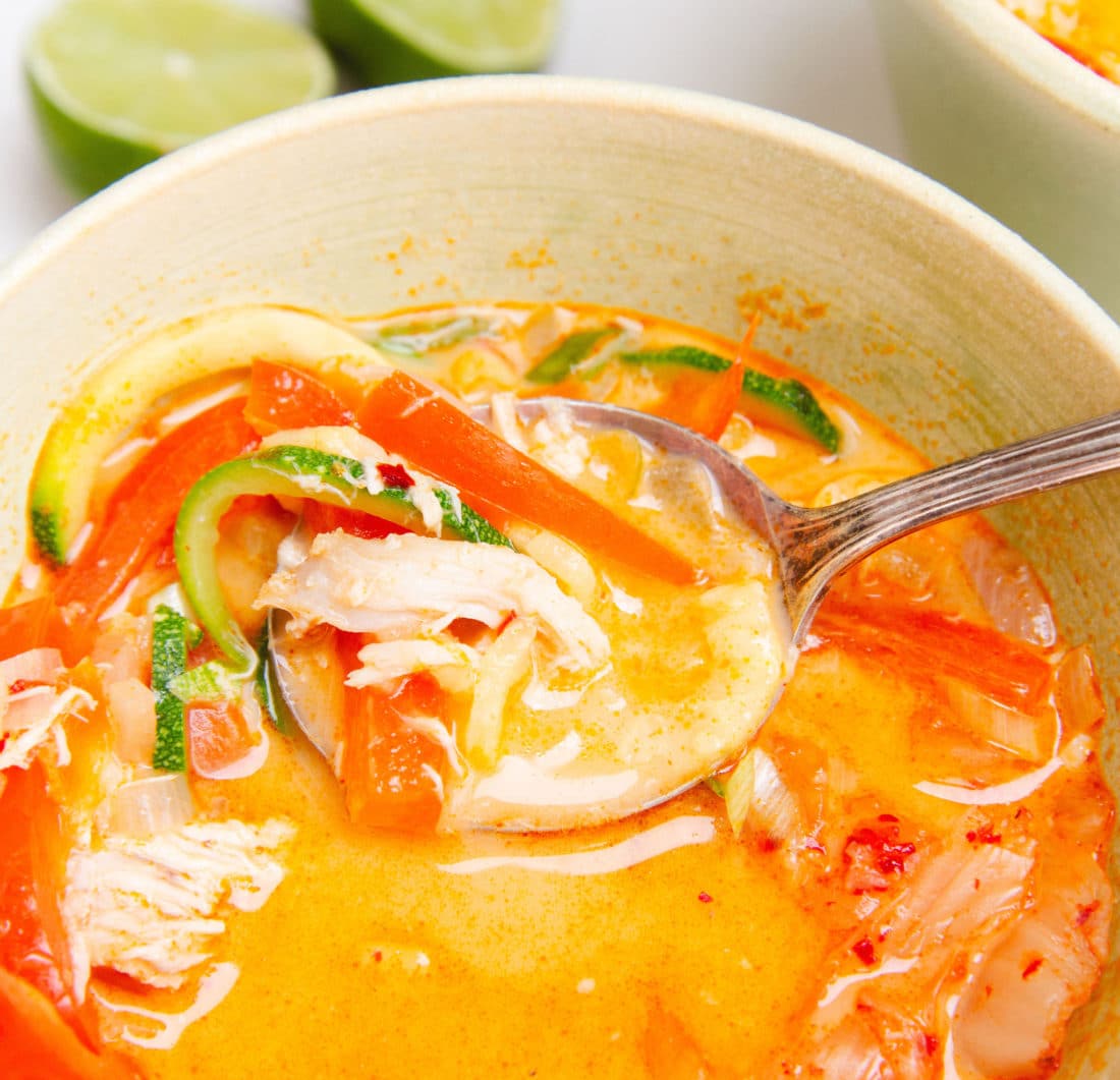 Thai Chicken Zoodle Soup