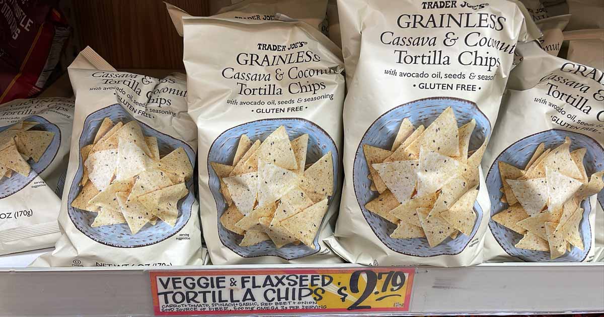 trader joe's Grainless Cassava & Coconut Tortilla Chips