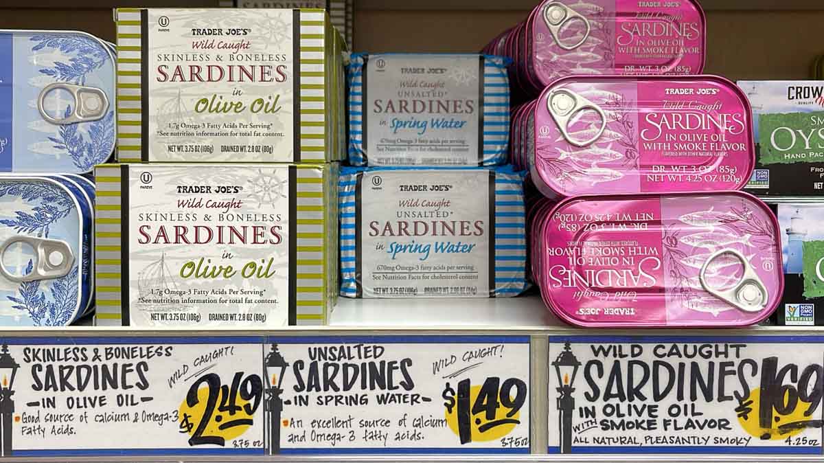 trader joe's Canned Sardines