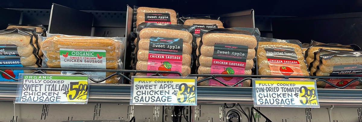 trader joe's chicken sausages