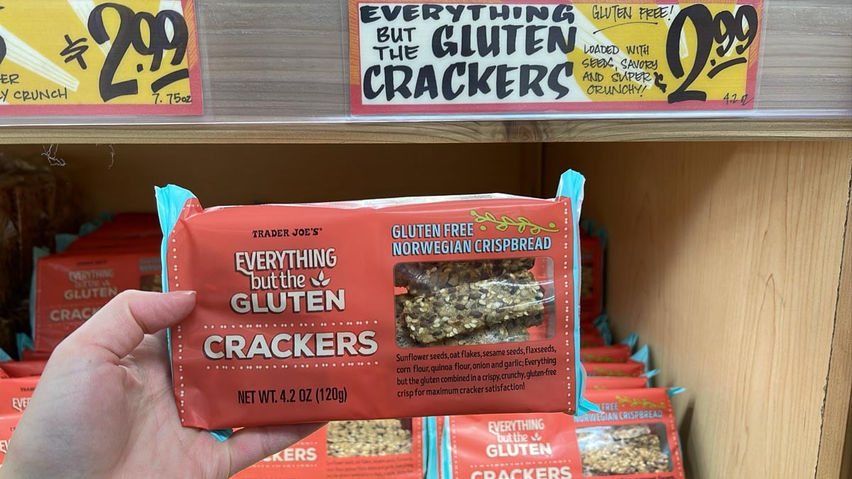 trader joe's Everything but the Gluten Crackers