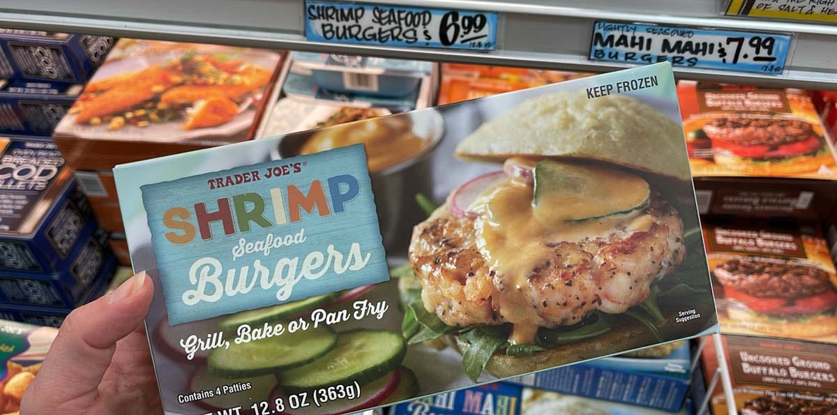 trader joe's shrimp seafood burgers