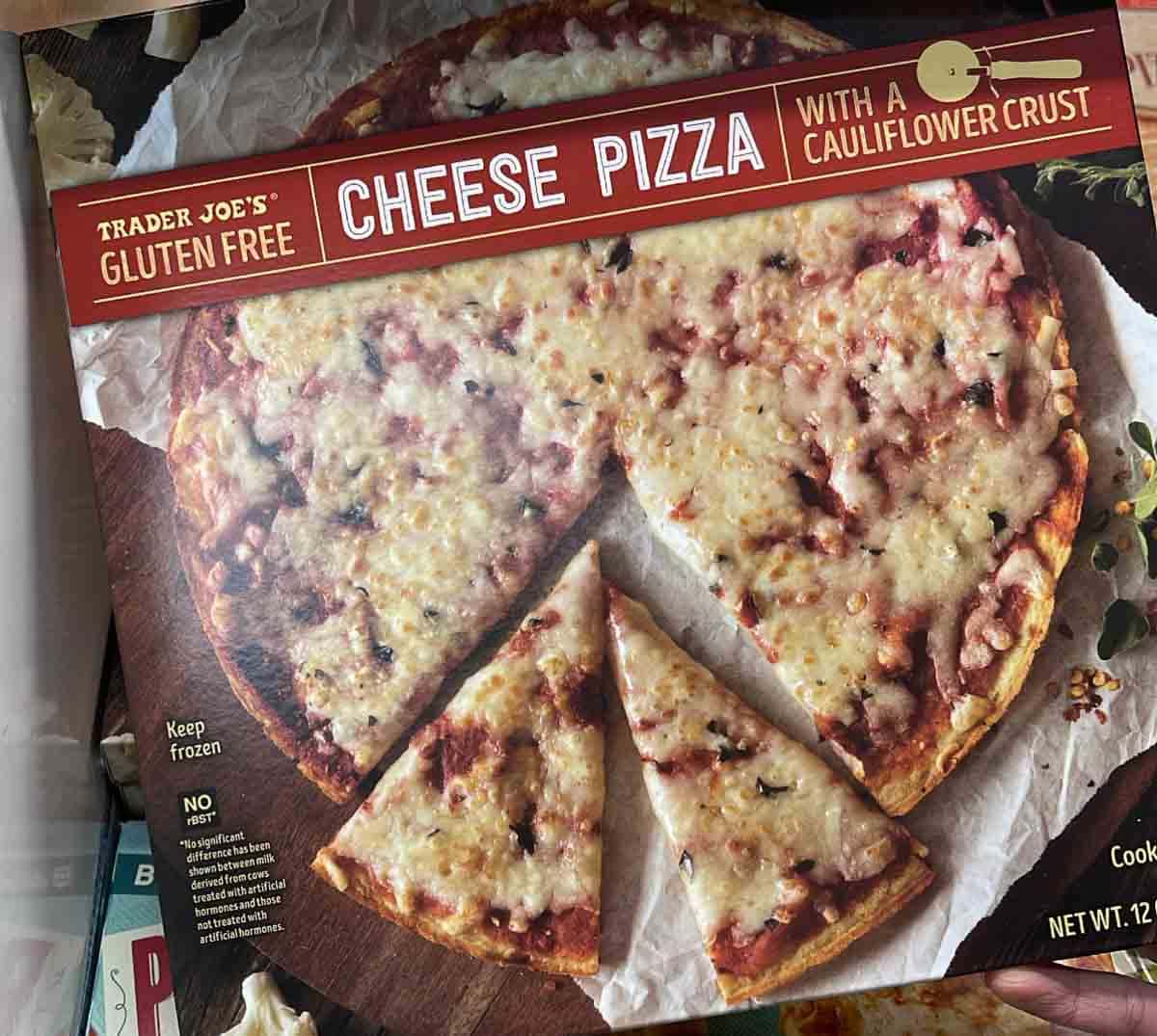 trader joe's cauliflower crust cheese pizza