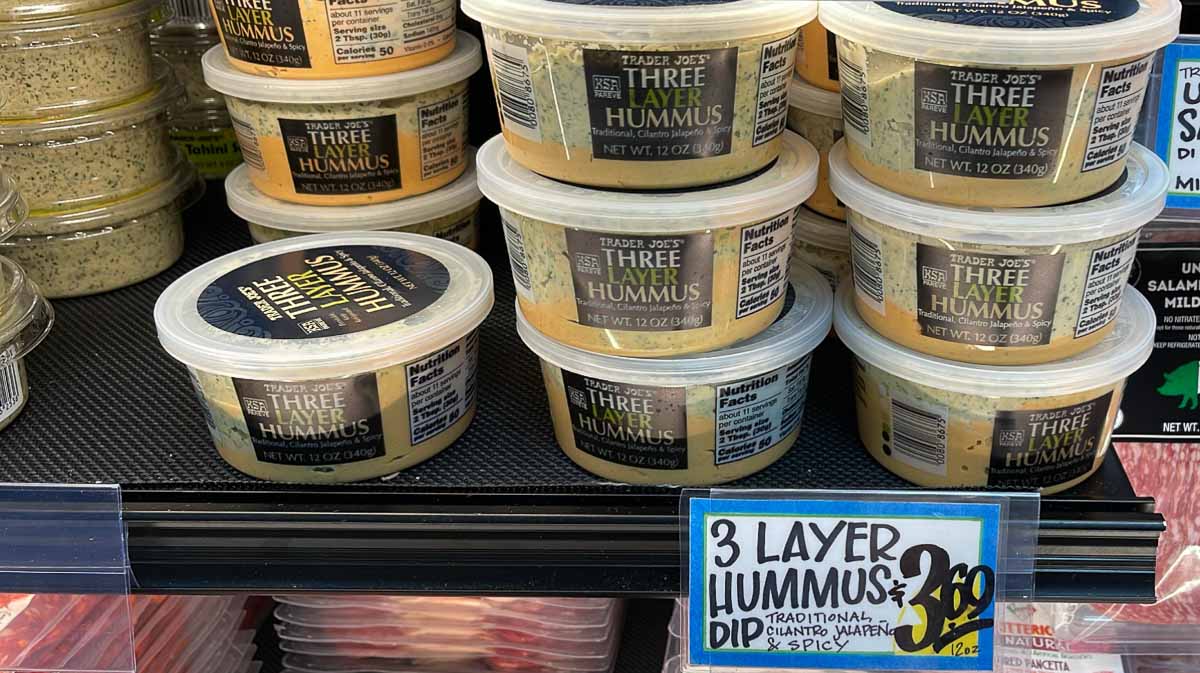 trader joe's three layer hummus