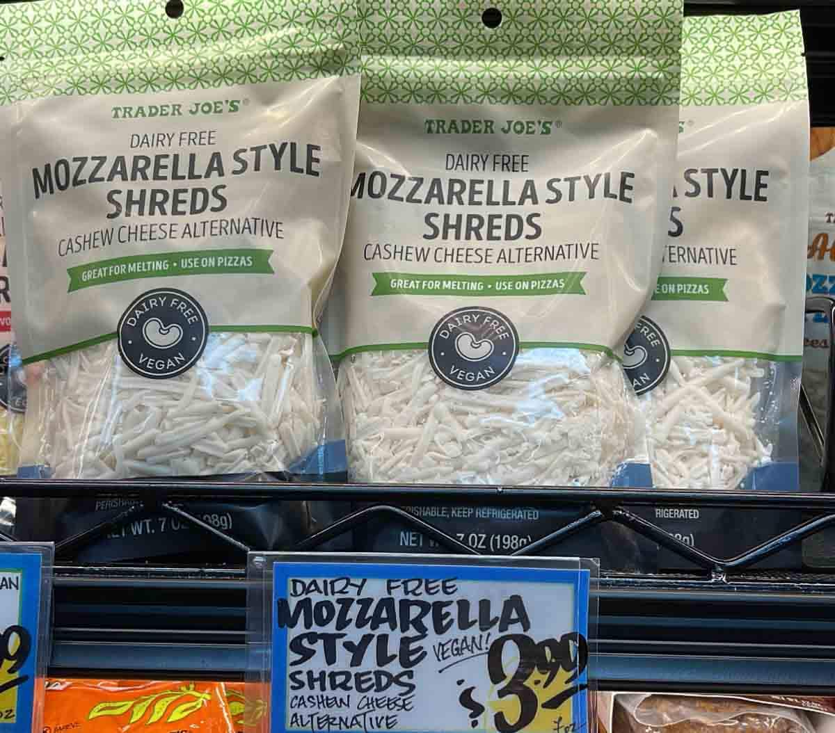 trader joe's mozzarella style shreds