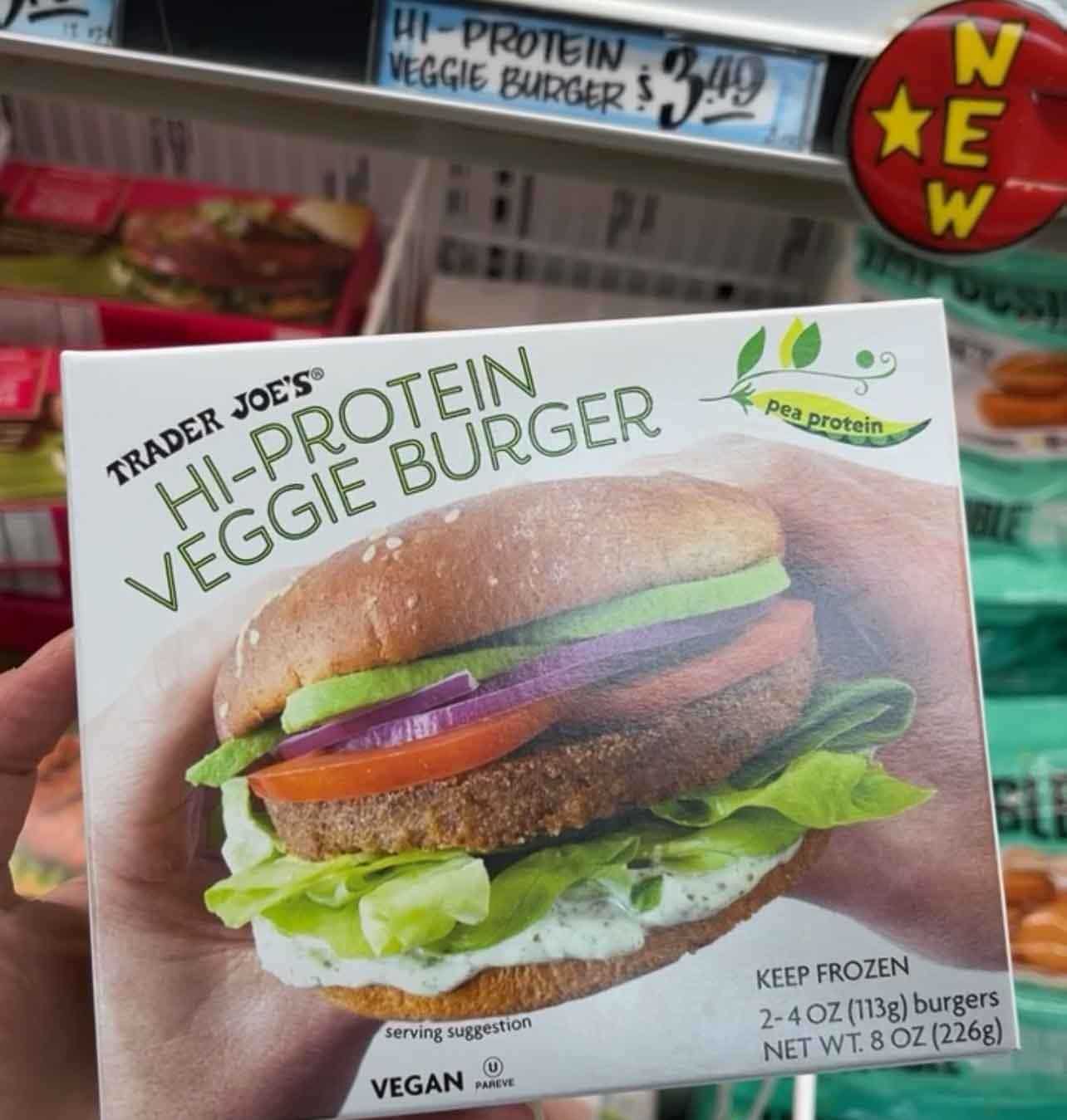 trader joe's hi-protein veggie burger