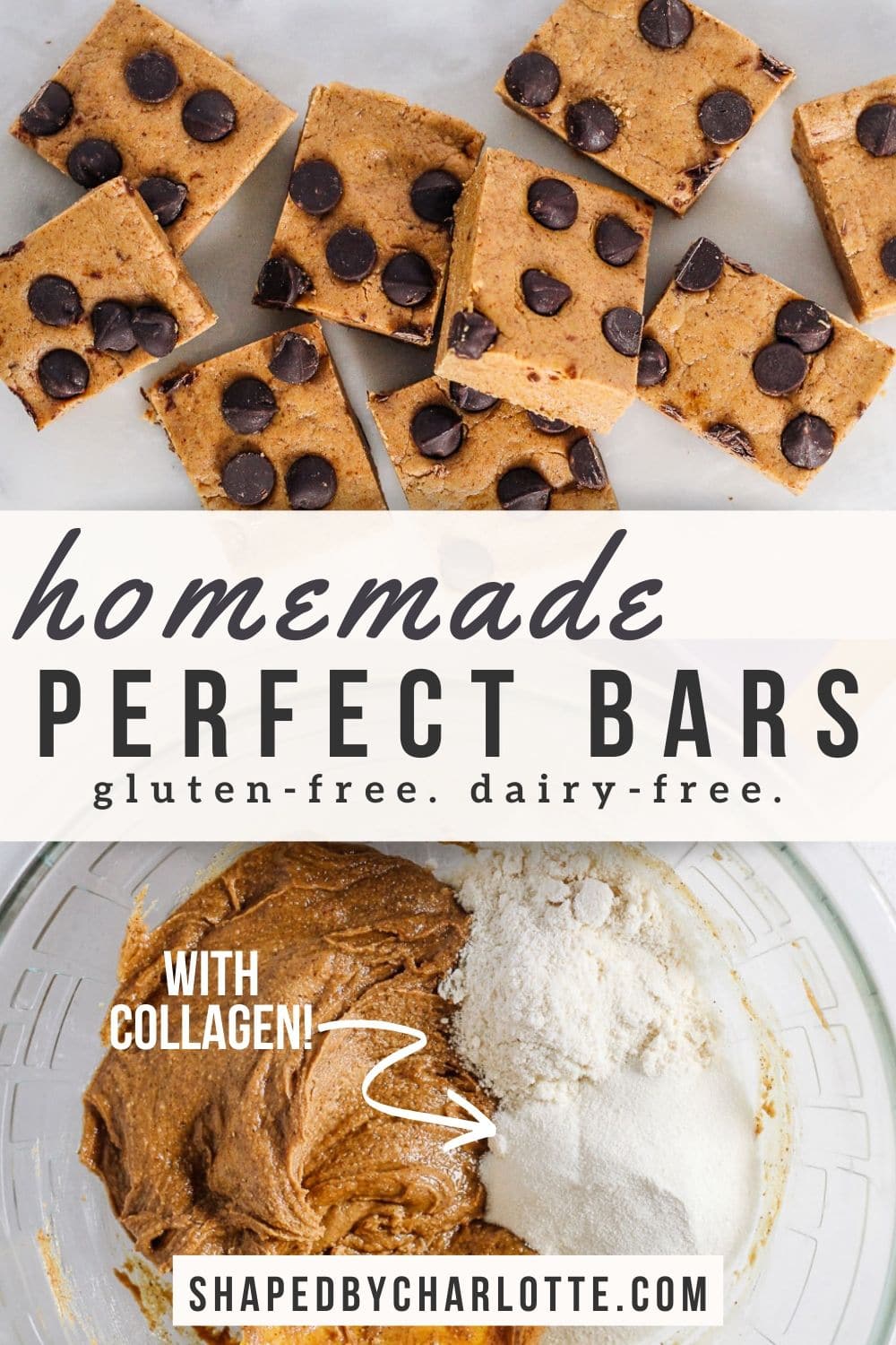 Healthy Homemade Perfect Bars (with collagen!) Shaped by Charlotte