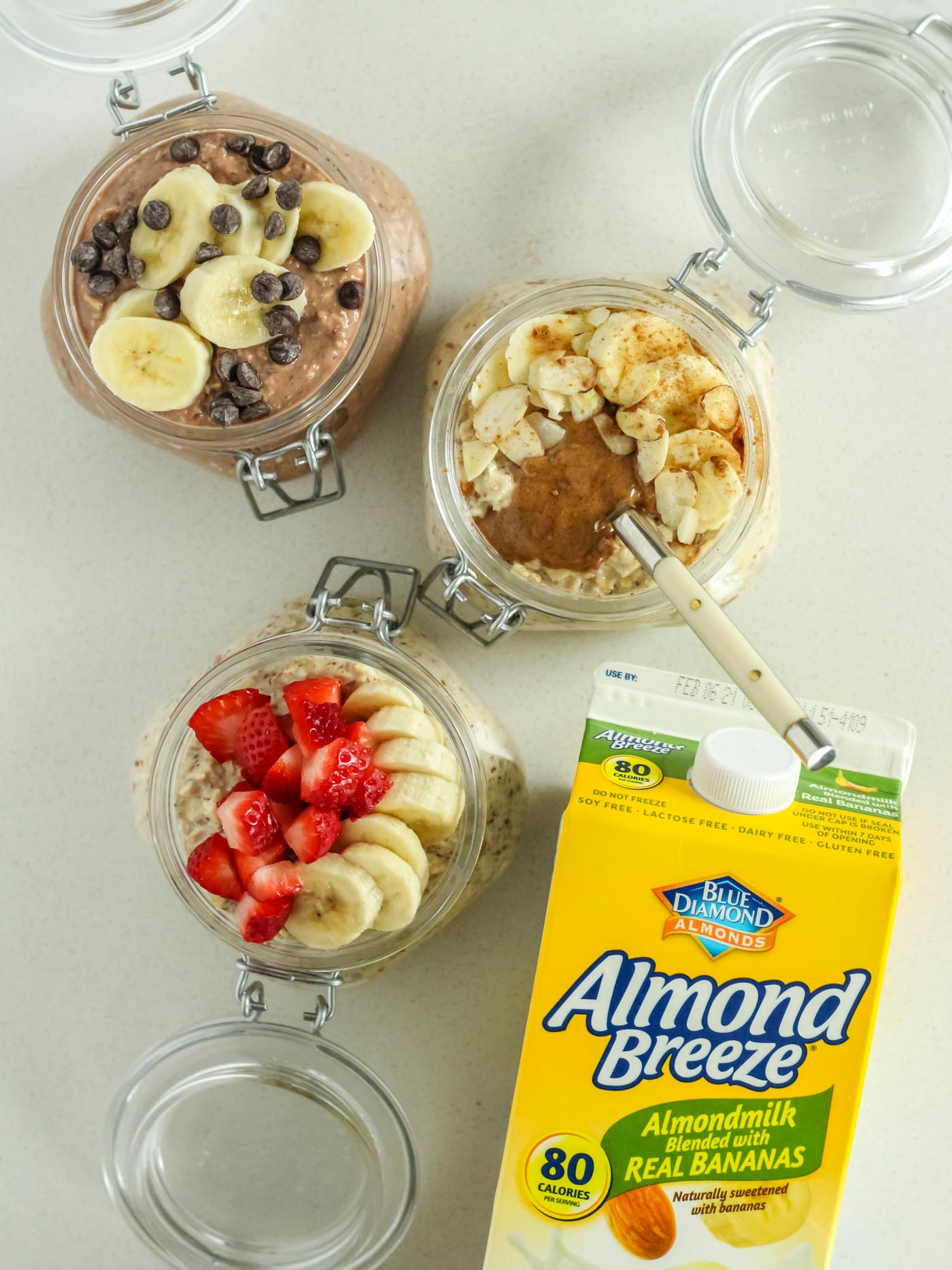 Basic Banana Overnight Oats (with 3 Flavor Variations) Shaped by Charlotte